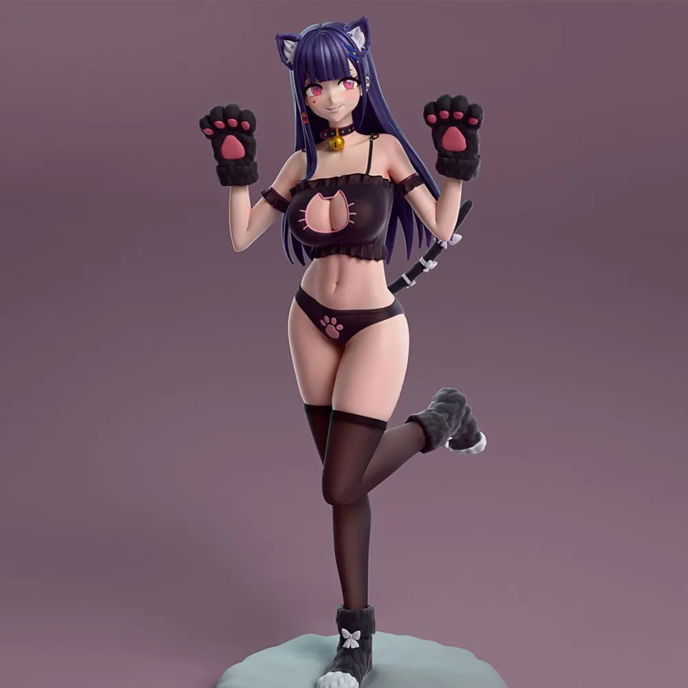 Miniatura anime decorativa 1/24 – Estatua colección para habitación