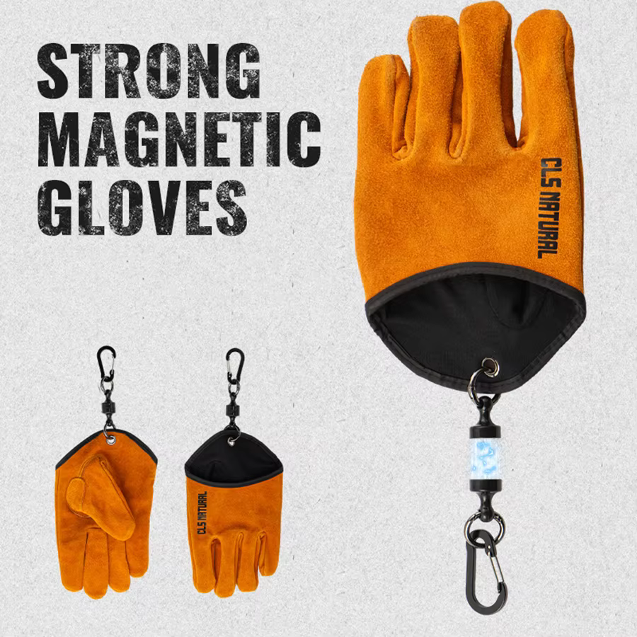 Guantes de cuero para barbacoa – Resistentes al calor y antideslizantes - imagen 3