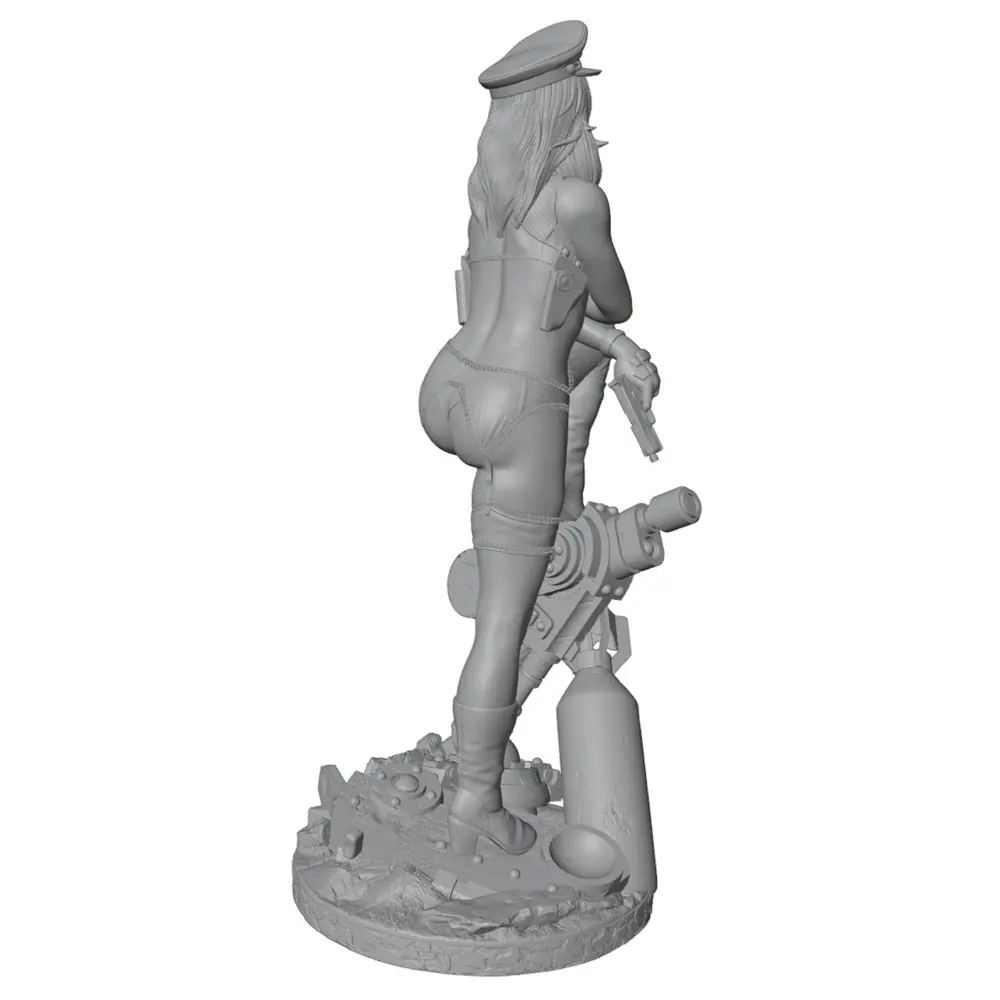 Figura de Resina Mujer Valiente en Ruinas 1/24 - Kit armar y pintar - imagen 2