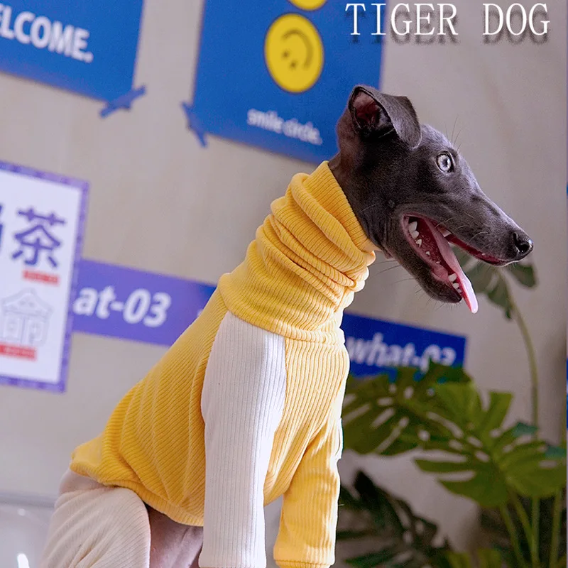 Ropa de cuello alto de Galgo Italiano, monos con capucha cálidos de invierno para perros pequeños, medianos y grandes, diseño único - imagen 3
