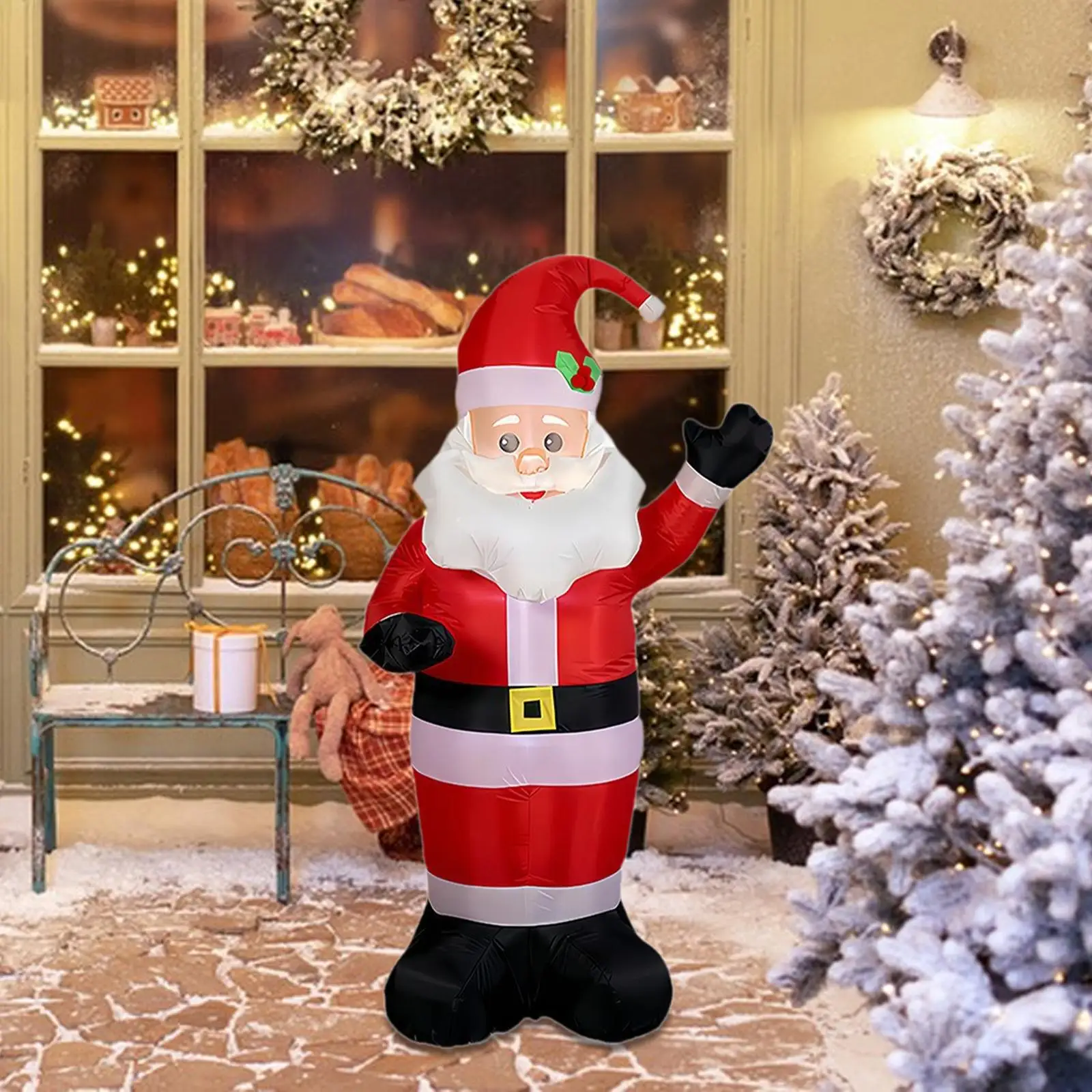Christmas Inflatables Santa Decor Outdoor Ornament for Indoor Porch Yard - imagen 3