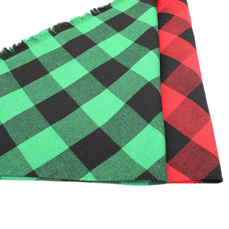 Pañuelo de Navidad para perro, pañuelo clásico a cuadros para mascotas, Baberos triangulares, pañuelo para Feliz Navidad, Papá Noel, muñeco de nieve, estampado para mascotas, suministro para perros - imagen 5