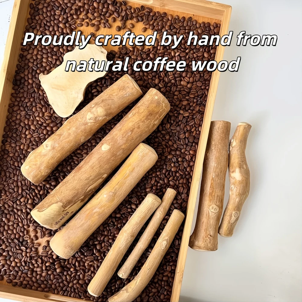 Juguete masticable de madera de café para perros – Limpieza dental y dentición - imagen 4
