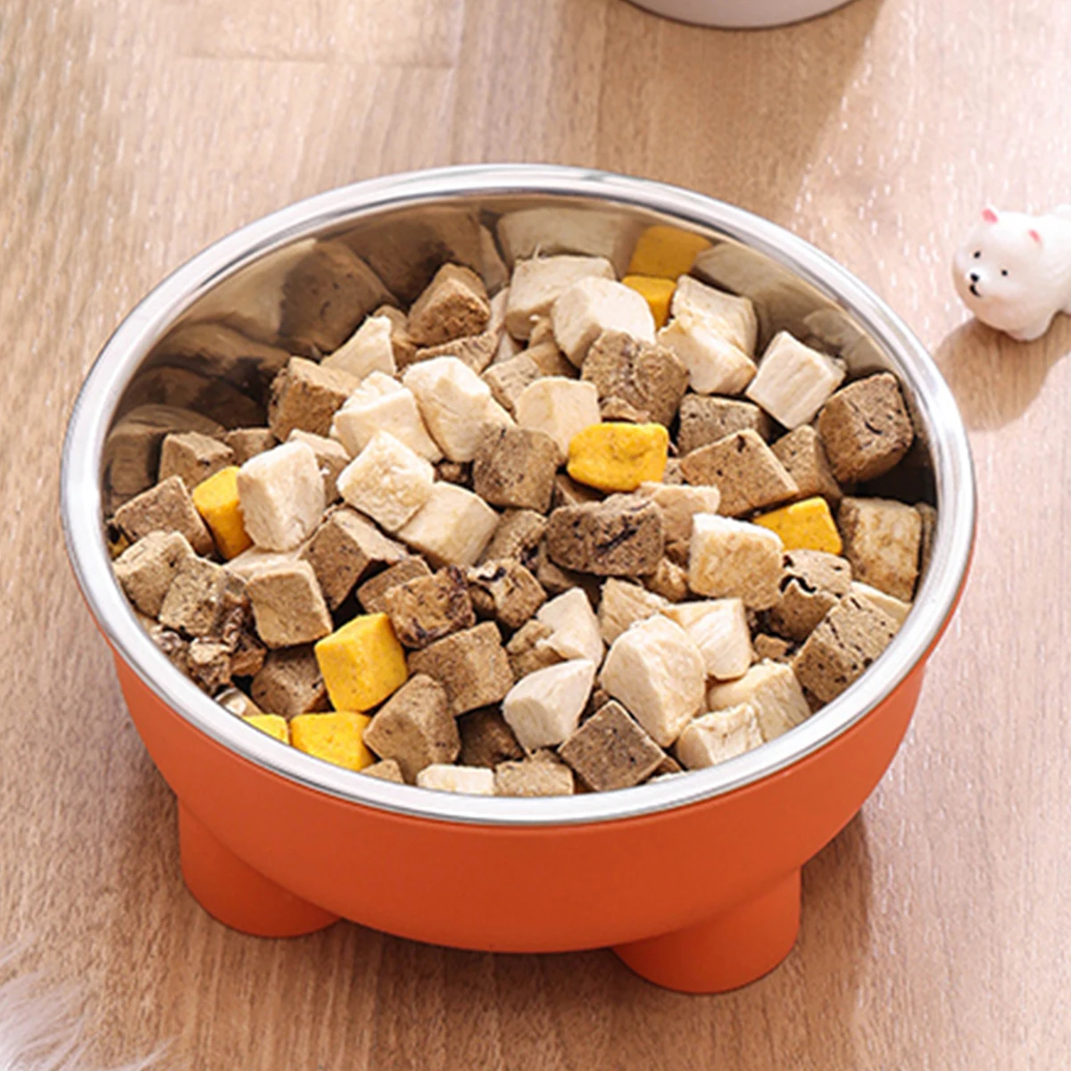 Cuenco para perros y gatos de acero inoxidable de Color sólido de cuatro patas, para uso interior y exterior, 1 ud.