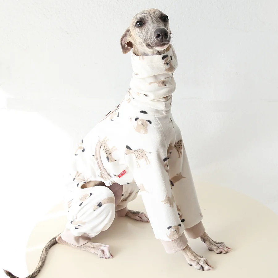 Pijama enterizo de invierno para perro Galgo Italiano, cálido - imagen 5