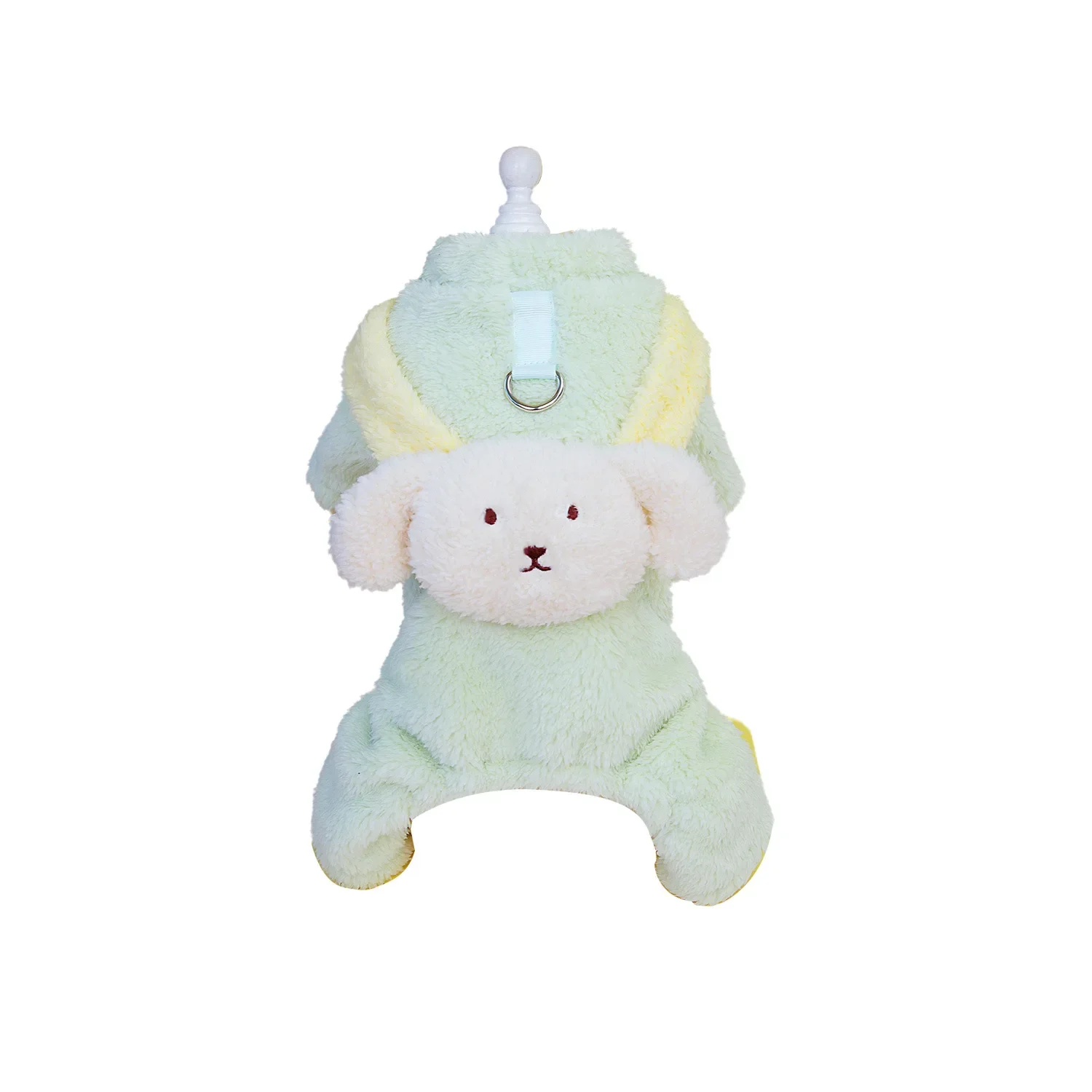 Abrigo de terciopelo de doble cara con hebilla de tracción para mascotas, abrigo de cuatro patas para cachorros, ropa de otoño e invierno - imagen 5