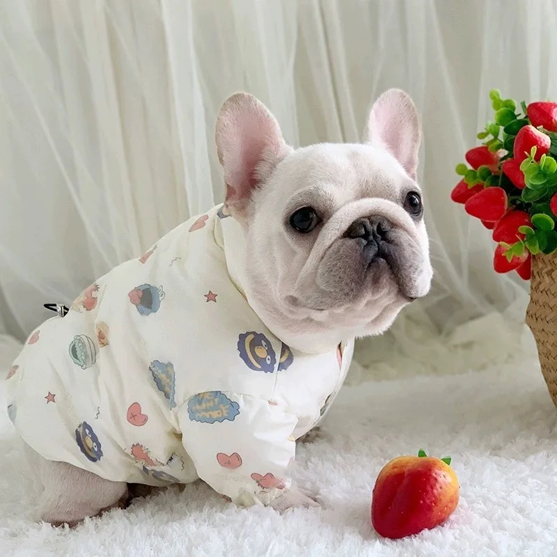 Chaqueta de invierno acolchada para Bulldog Francés y Pitbull - imagen 2