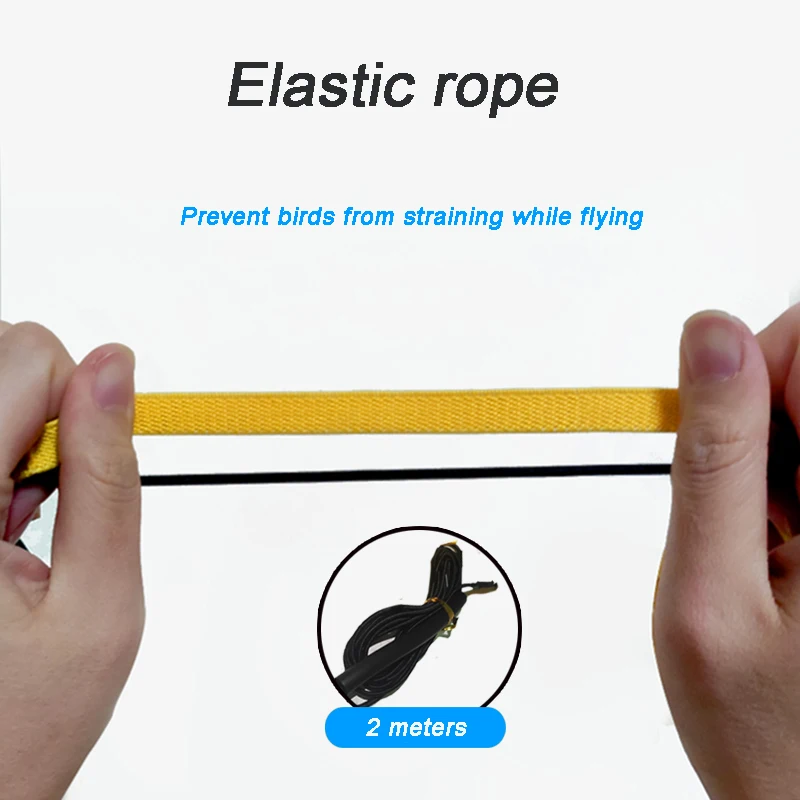 Arnés de Cable largo para pájaros, correa de entrenamiento antimordeduras, cuerda decorativa ligera para chaleco de loro y periquito - imagen 5
