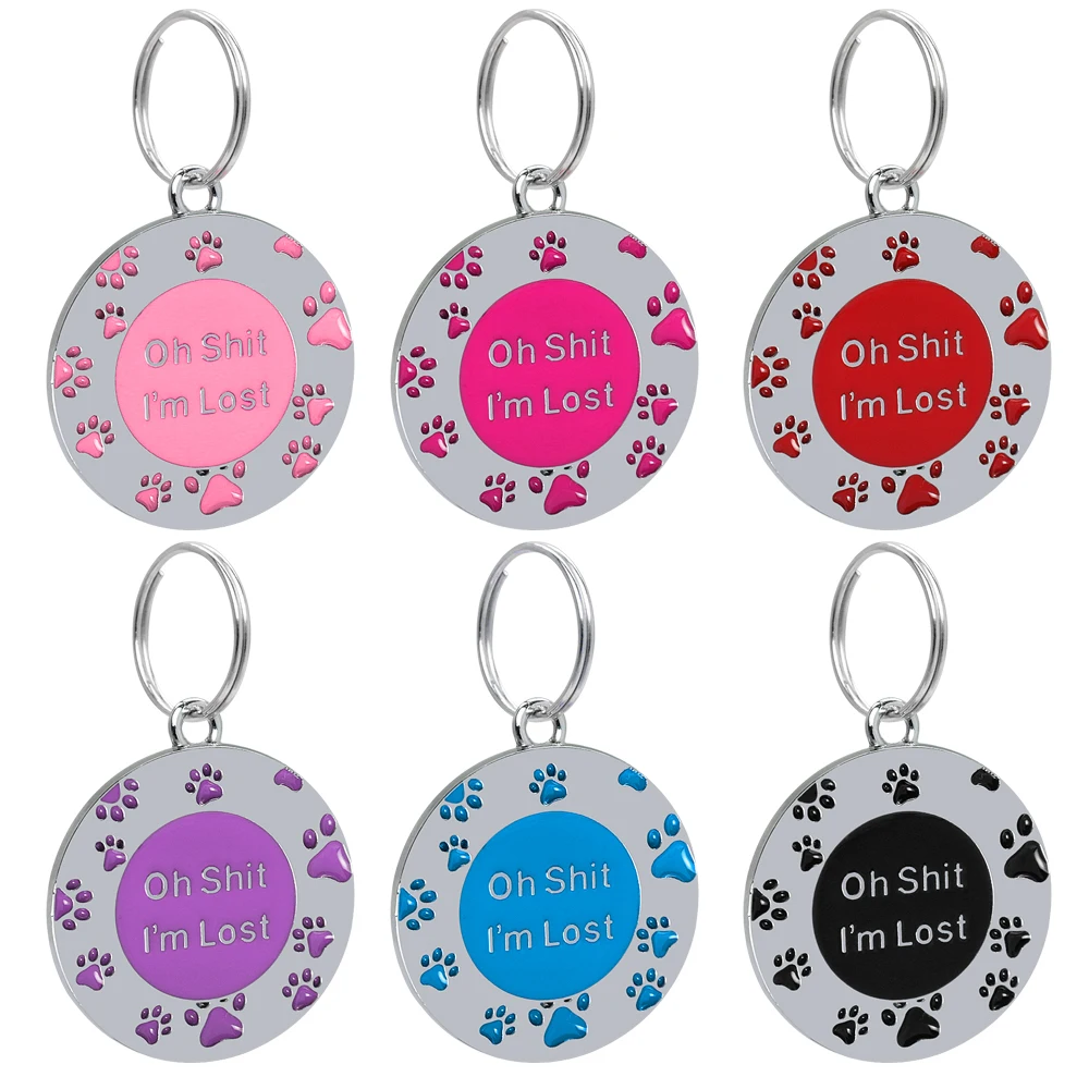 Etiqueta personalizada antipérdida para perro y gato, colgante para Collar de mascota con grabado gratuito, accesorios para mascotas - imagen 3