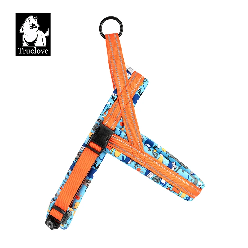 Truelove-arnés acolchado de malla con estampado Floral para todas las razas, chaleco de ajuste rápido para perros pequeños, medianos y grandes, para exteriores, TLH58122 - imagen 2