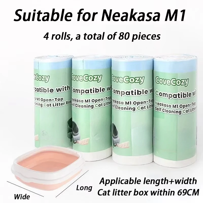 M1 caja de arena inteligente especial para gatos, revestimientos de bolsas de basura, repuesto para recoger caca, bolsas de basura para gatos, limpieza de patatas fritas, bolsa de arena para gatos