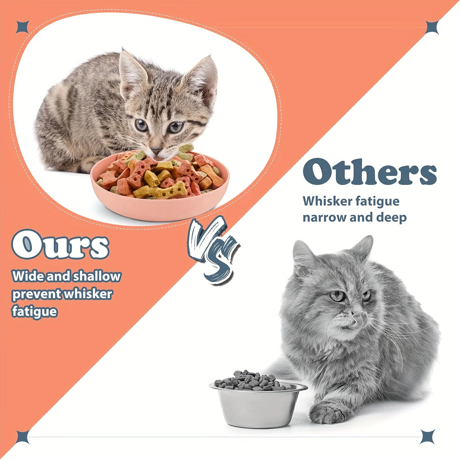 Cuencos para gatos - platos poco profundos coloridos y antideslizantes - imagen 4