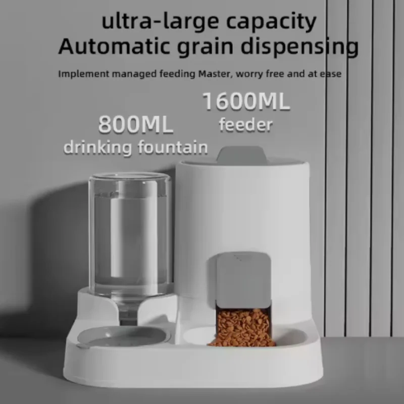 Alimentador de agua para alimentación de gatos, cuenco para perros, cuenco para gatos, suministro de agua y comida suave, dispensador de agua dos en uno, cuenco para gatos, suministros para mascotas - imagen 2