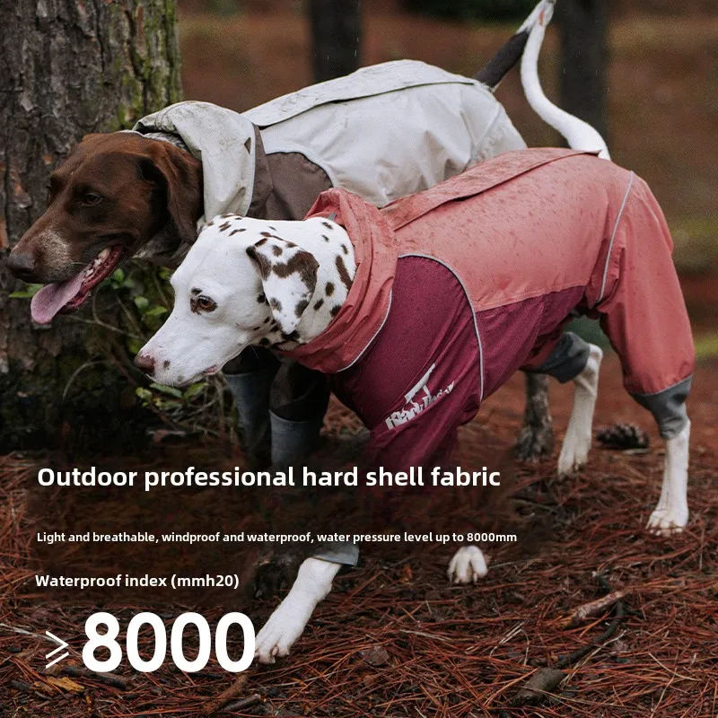 Chubasquero impermeable para perros de 4 patas, chaqueta para exteriores para perros de compañía, ropa cálida a prueba de suciedad y agua, productos para mascotas, suministros, accesorios - imagen 2