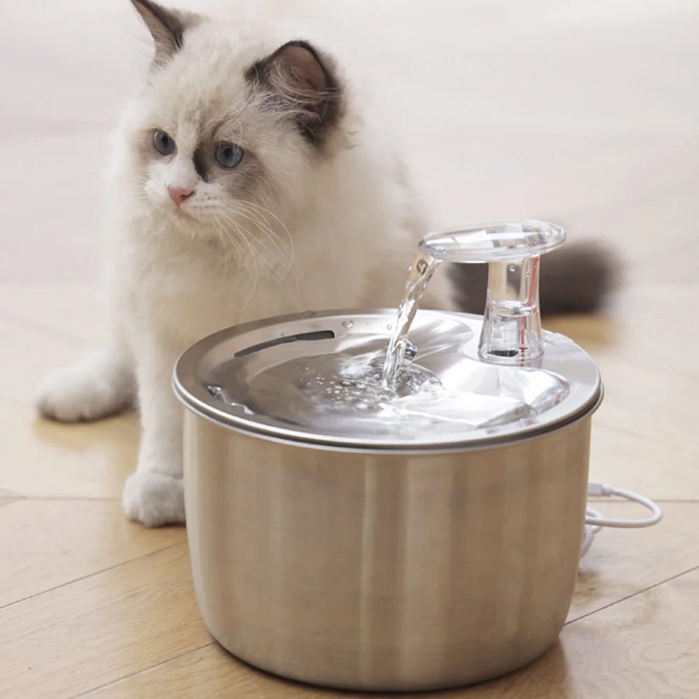 Bebedero automático inteligente con temporizador para perros y gatos
