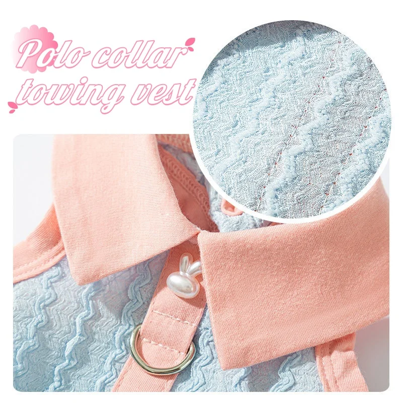 Breathable Thin Dog Polo Shirt Rabbit Button Dog Clothes Summer Puppy Vest Fashion Cat Sweatshirt Pet Pullover Chihuahua T-Shirt - imagen 5