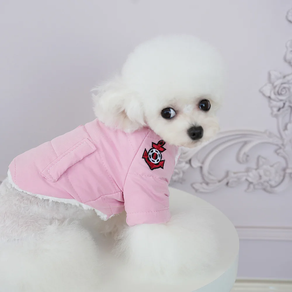 Abrigo de otoño e invierno para mascotas, abrigo grueso y cálido para gatos de peluche, ropa para cachorros pequeños y medianos - imagen 4