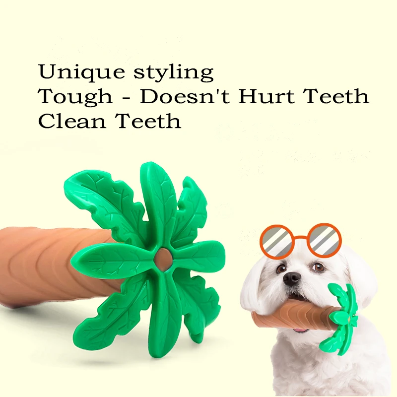 Juguete para perros, árbol de coco de goma para limpieza y moler los dientes, estilo tropical, adecuado para perros grandes, medianos y pequeños - imagen 5