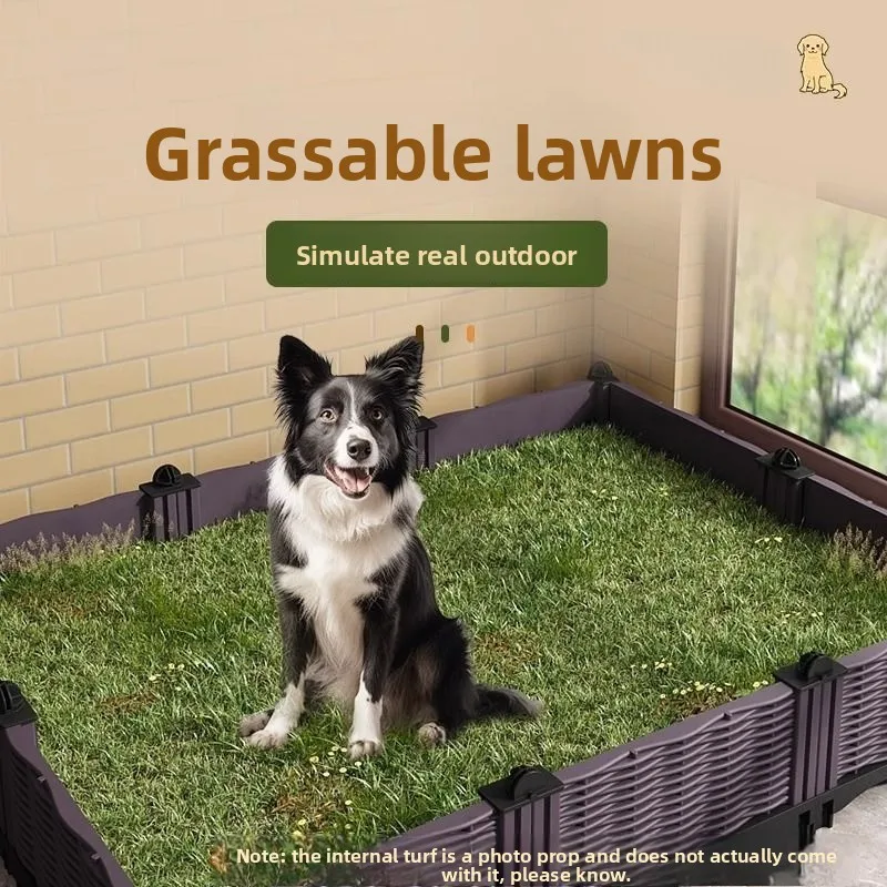 Large Dog Toilet Indoor Big Dog Toilets Planting Lawns Simulate Outdoor Pet Dogs Cat Fence Kitten Puppy Cats Pets Diaper Mat - imagen 4