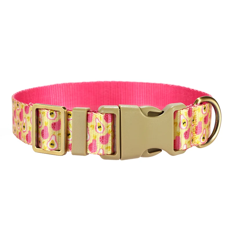 PLATTCO-Correa de nailon duradera para entrenamiento de perros, arnés para perros, Collar para mascotas de pera rosa, Collar de estilo único, pera rosa - imagen 5