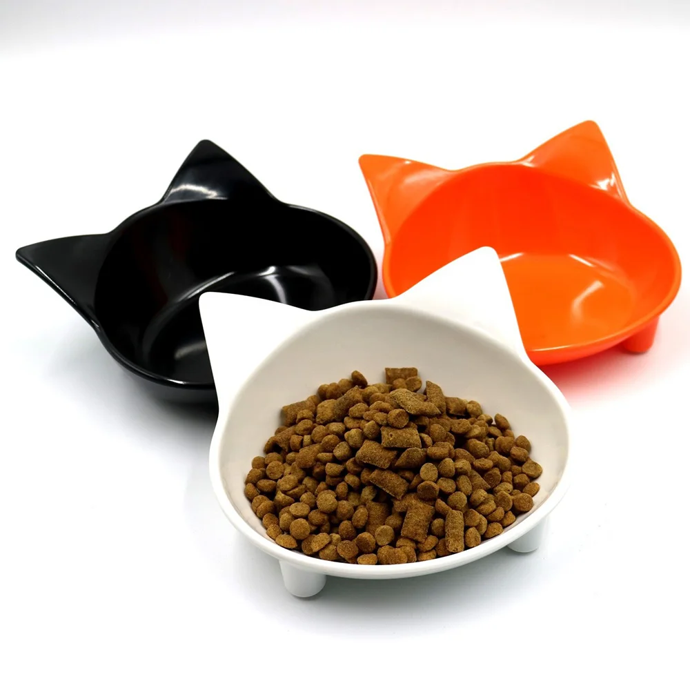 Platos coloridos de comida y agua para gatos, cuencos seguros para alimentación de mascotas, suministros prácticos para mascotas para gatos - imagen 4