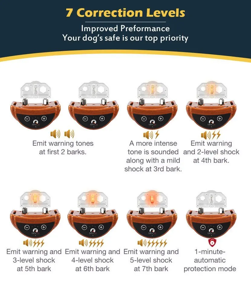 Collar antiladridos automático para perros, Collar de entrenamiento para mascotas, dispositivo de alarma sin ladridos, Collar antiladridos de descarga eléctrica, recargable, resistente al agua - imagen 4