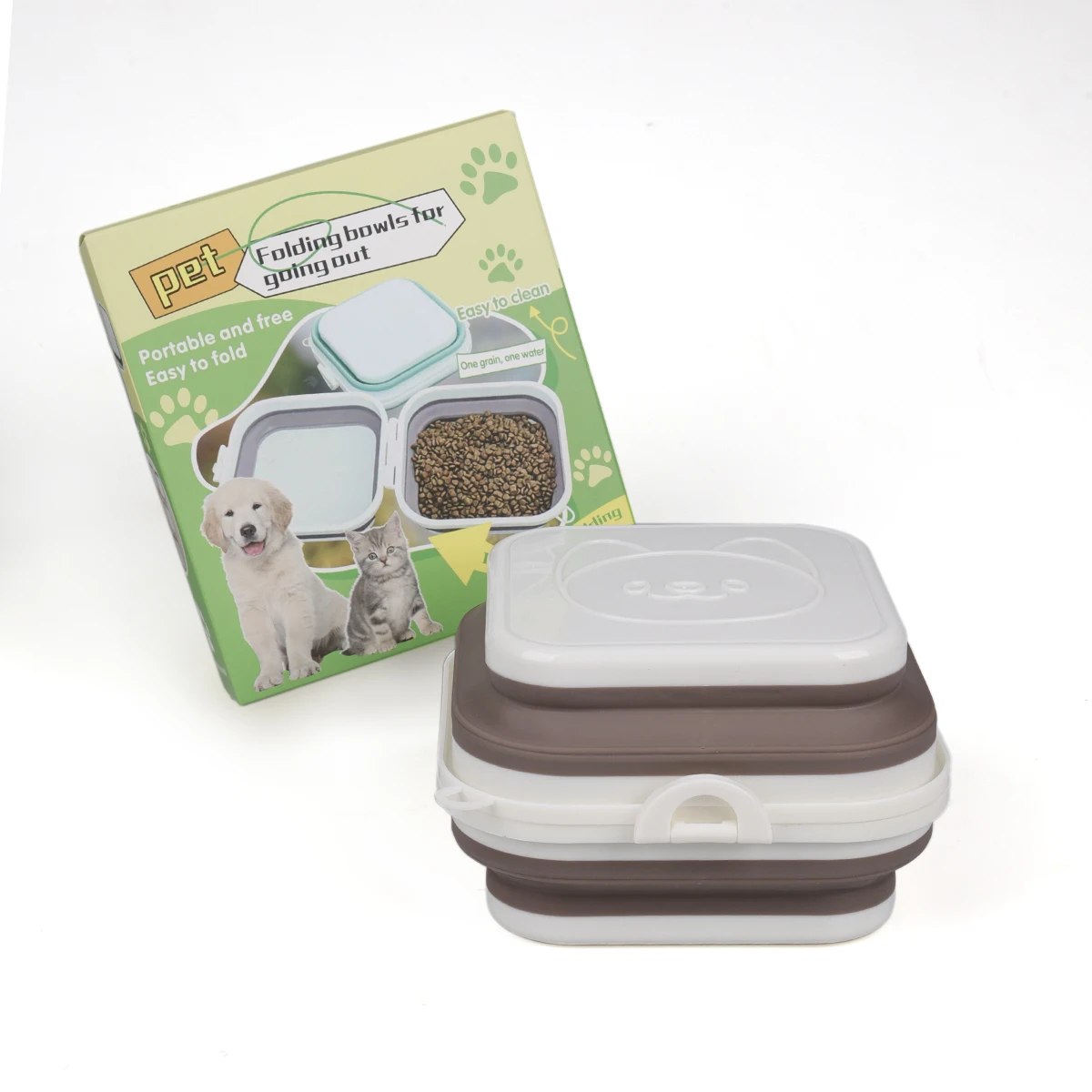 Cuenco plegable de silicona para exteriores para mascotas, cuenco de agua para comida para perros pequeños, adecuado para usuarios sin derrames, cuenco de silicona para perros - imagen 3