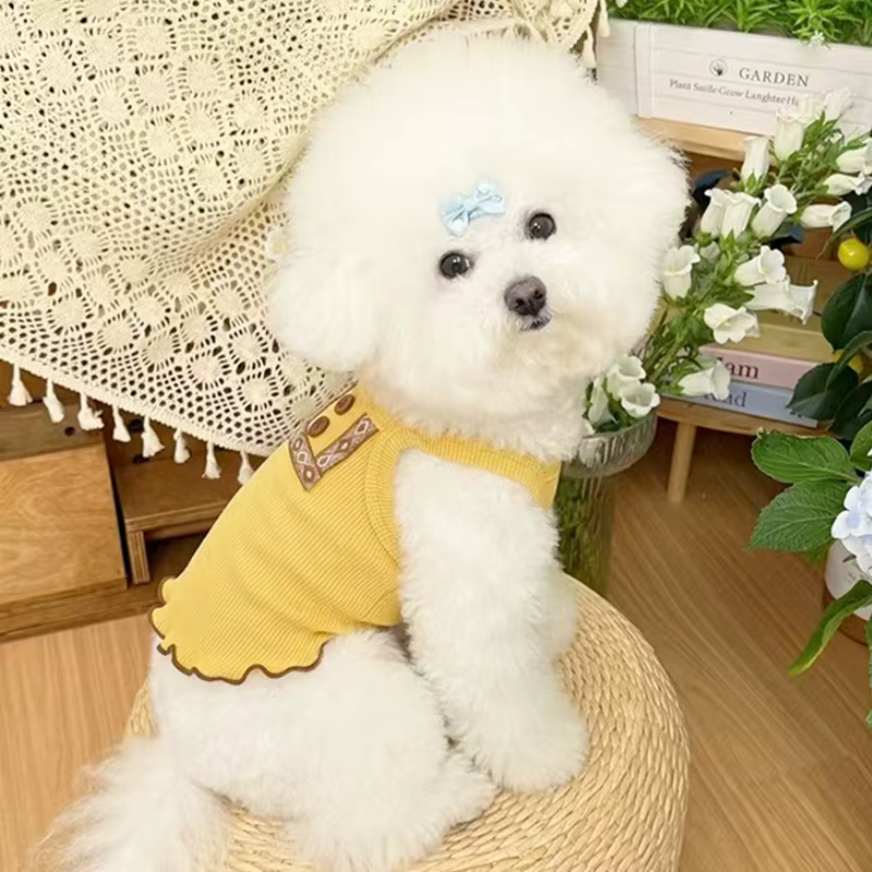Chaleco de verano para perros y gatos – Suave, ideal para Bichón - imagen 2