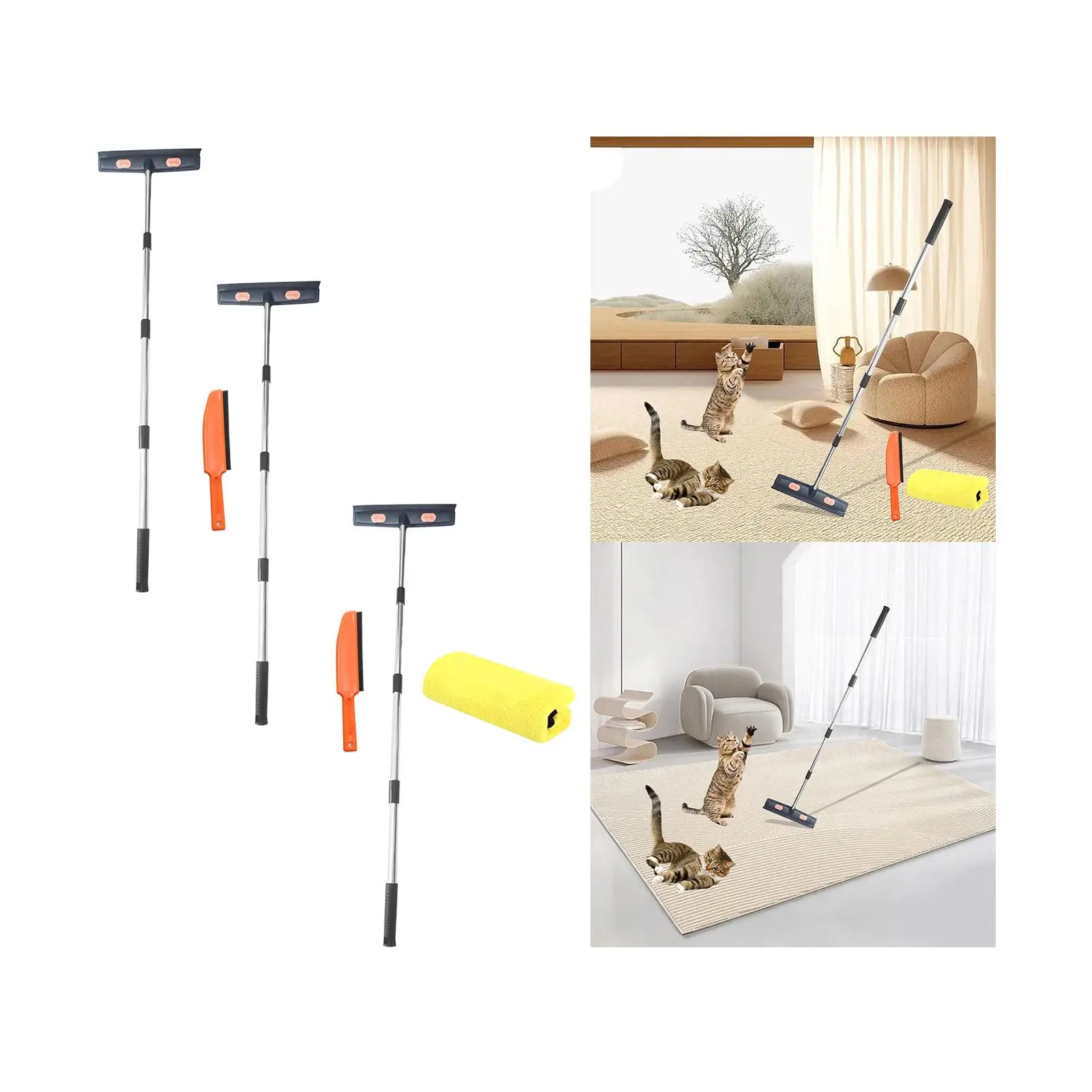 Pet Hair Remover Dog Cat Hair Carpet Rake Portable Telescopic Handle Pet Hair Pet Hair Remover Dog Cat Hair Carpet Rake Portable Telescopic Handle Pet Hair