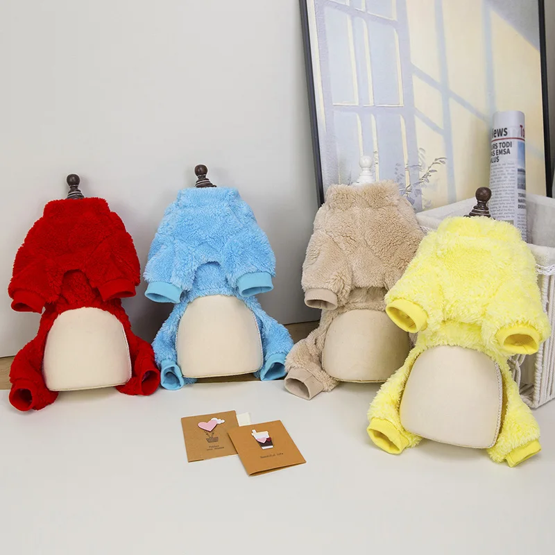 Mono para perros, ropa cálida de lana para perros pequeños y medianos, ropa para cachorros, ropa para mascotas Chihuahua, suministros para mascotas - imagen 2