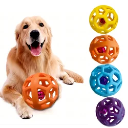 Pelota de caucho natural: juguete interactivo para gatos y perros
