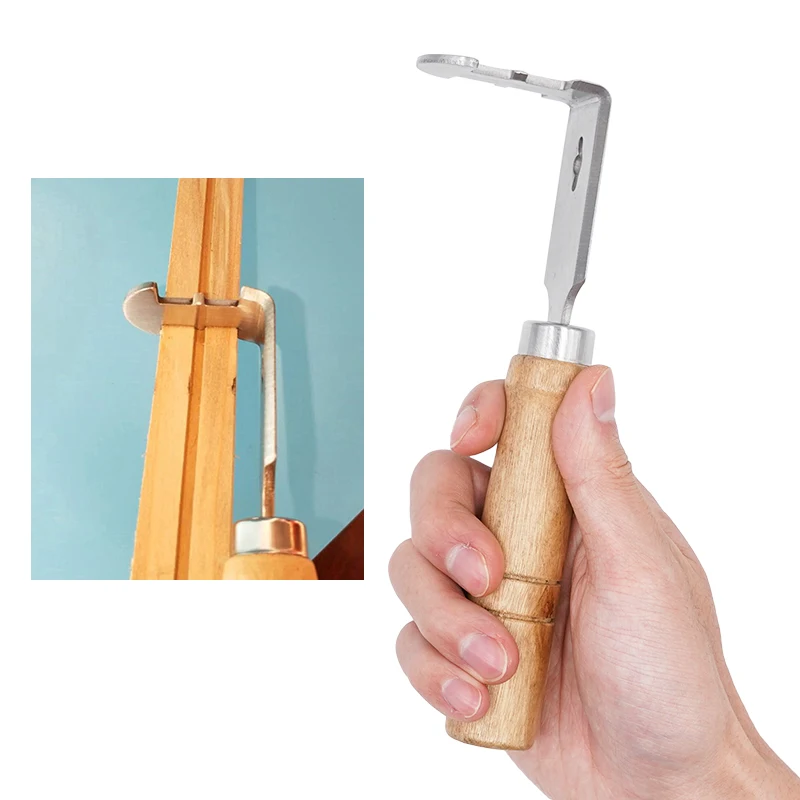 Limpiador de colmena de abeja de acero inoxidable, 1 piezas, pala de miel, herramienta de limpieza de Marco con mango de madera, suministros de Apicultura