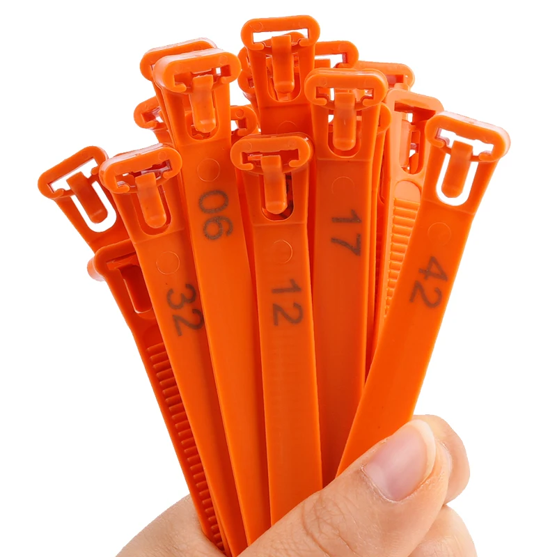 50 uds/100 Uds. Anillos ajustables para patas de pollo, 5 colores de diámetro, anillos para pies retráctiles flexibles para pollo y aves de corral, tarjeta para marcar aves de corral - imagen 4