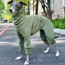 Sudadera de terciopelo para perros Bedlington y Galgo Italiano