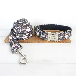 Collar ajustable para gato con placa de identificacióngrabable personalizada