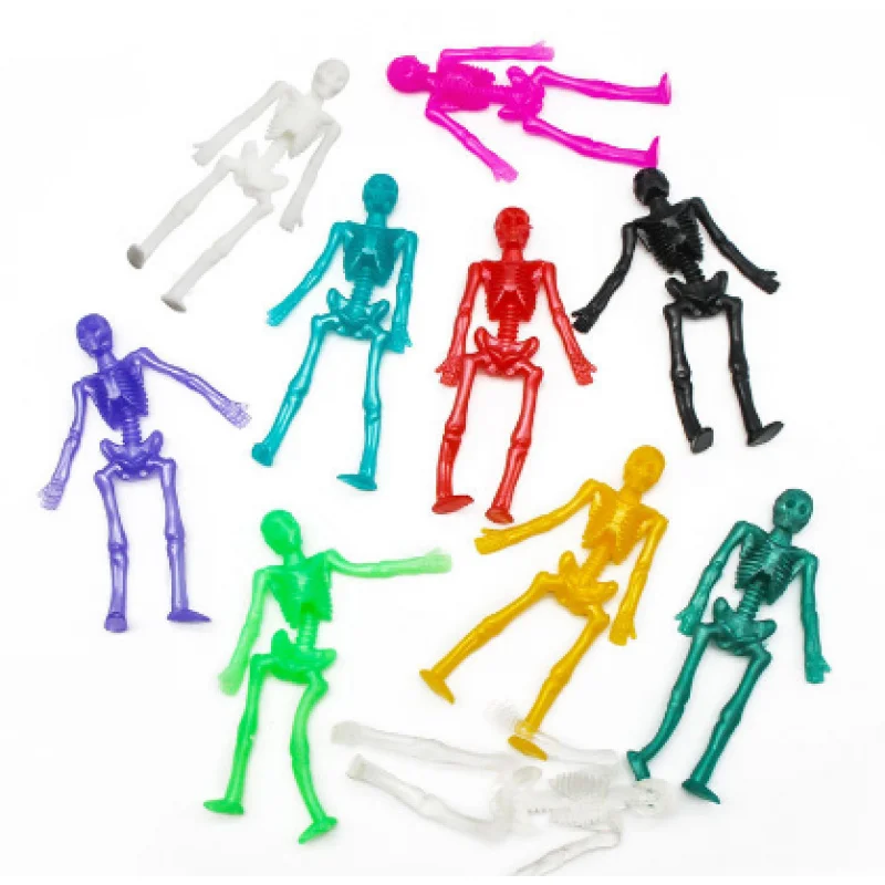 Juguetes de esqueleto elásticos interactivos para mascotas, juguetes de esqueleto duraderos de colores surtidos para jugar con perros y gatos, suministros para mascotas resistentes a mordeduras - imagen 2