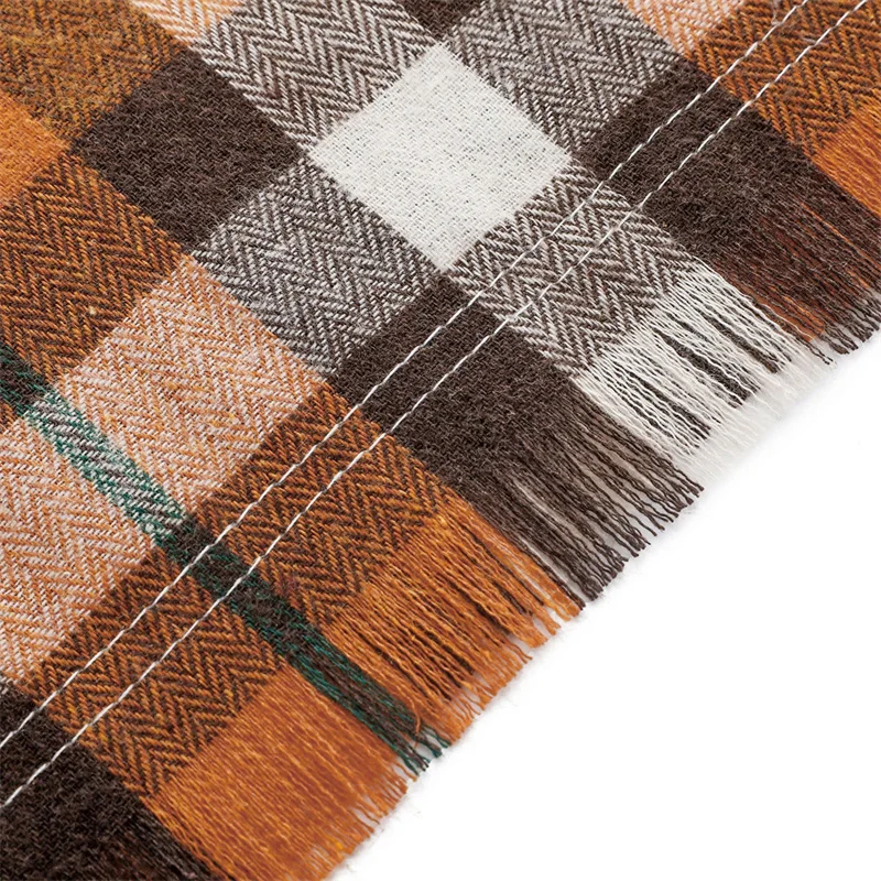 Bufanda de doble capa a cuadros para perro, pañuelos de estilo británico para mascotas pequeñas y medianas, Labrador Golden Retriever, pañuelo para mascotas - imagen 5