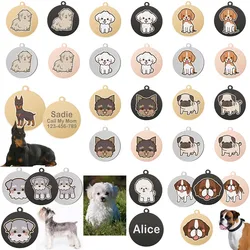 Placa de identificación para Bulldog Francés con impresión UV