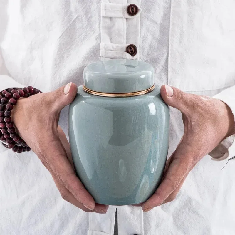 Urnas de cerámica para mascotas, recuerdo personalizado para cenizas, urna conmemorativa funeraria, regalos para perros - imagen 4