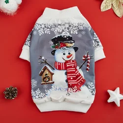 Pijama navideño con muñeco de nieve para perros pequeños y medianos