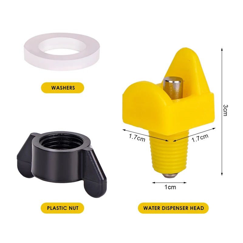 Bebedero automático tipo tetina para aves de corral – Pollos y codornices - imagen 3