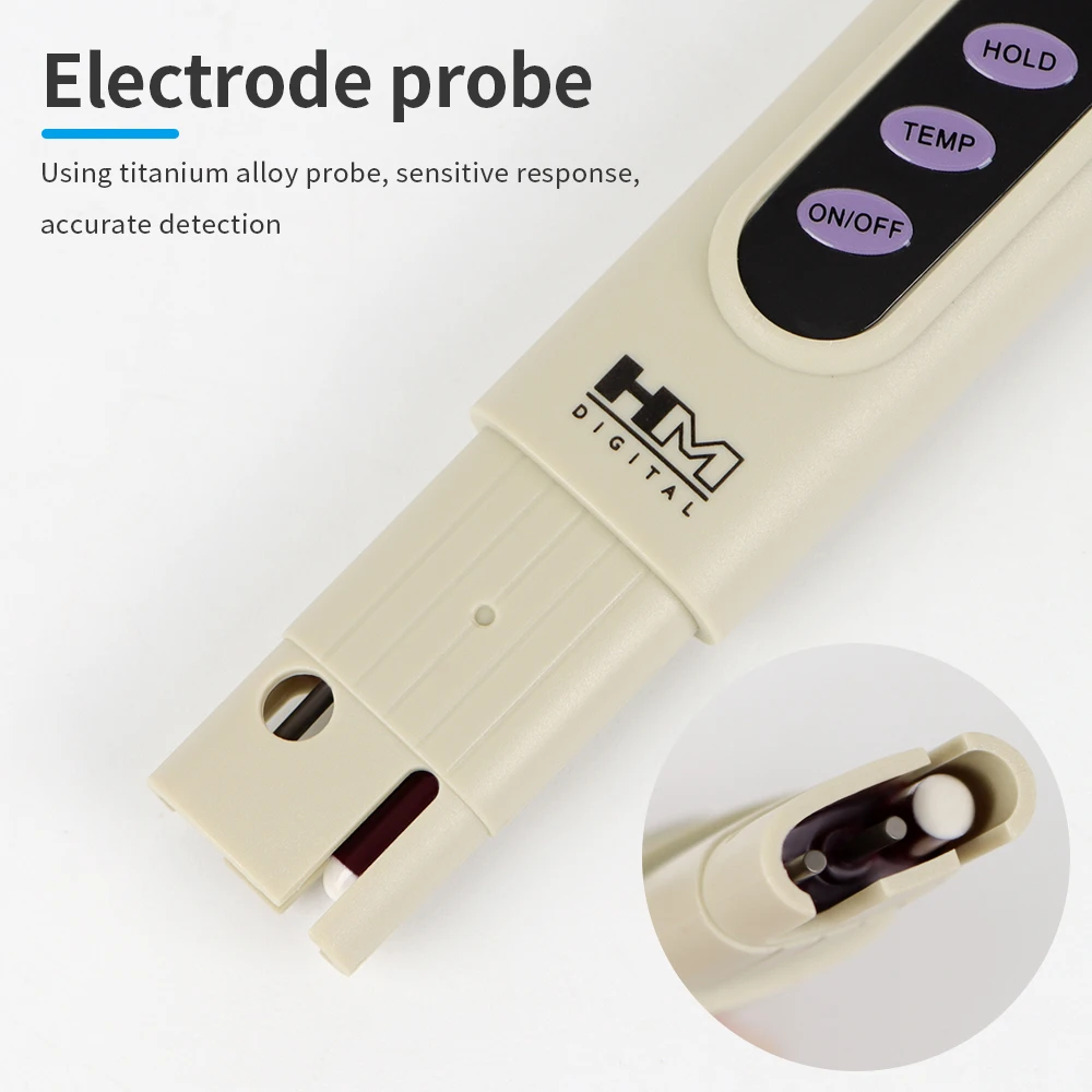 Probador de Calidad del Agua 2 en 1, pluma de prueba de temperatura TDS portátil, pantalla LCD, sonda de aleación de titanio para piscinas de acuarios de agua potable - imagen 4
