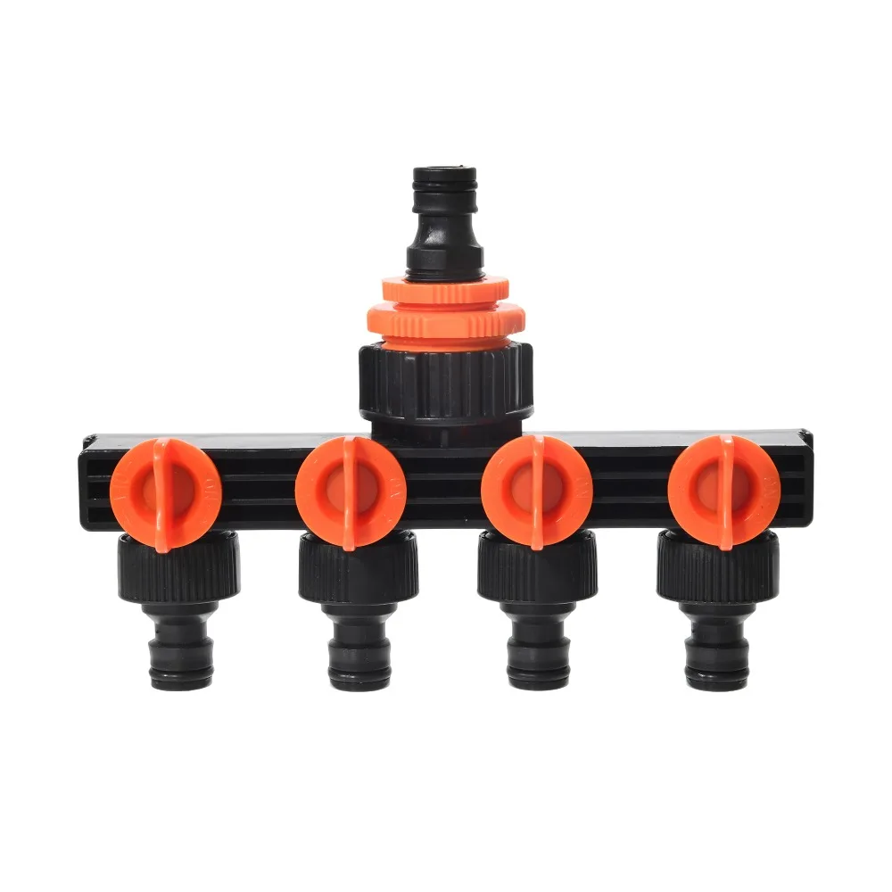1 Juego de 1/2 "Kit de divisor de manguera de jardín distribuidor de agua de riego doméstico con 1 divisor de manguera y 5 conectores de flujo riego al aire libre - imagen 5