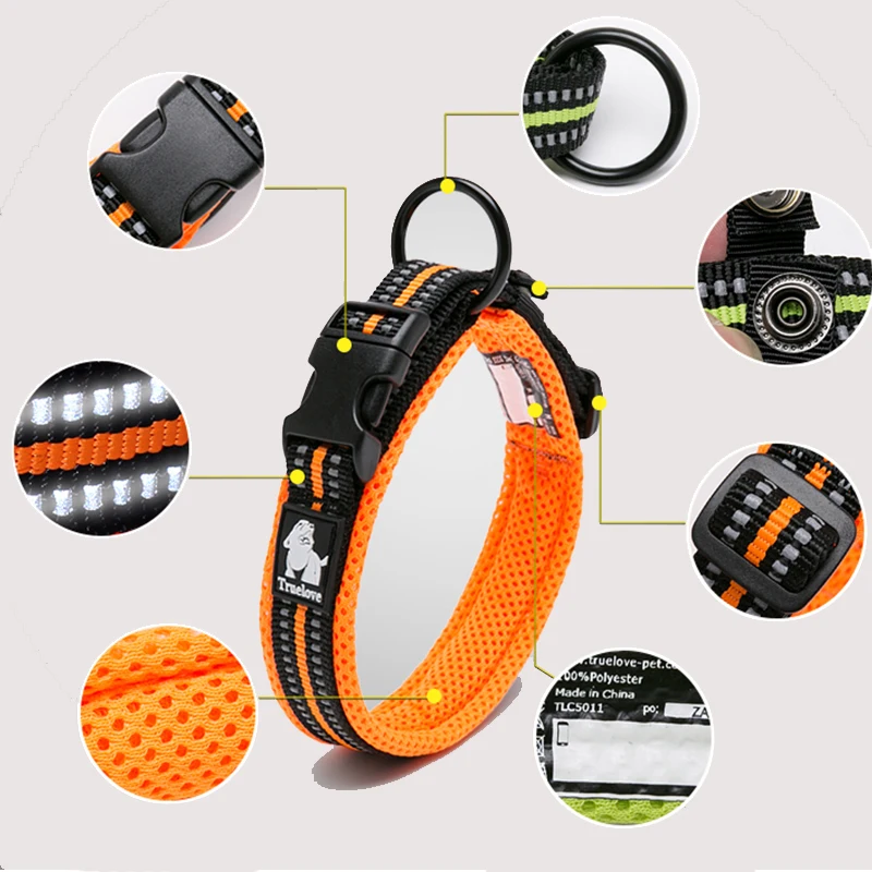 Winhyepet-Collar cómodo acolchado con hebilla para perro, accesorio táctico para caminar y viajar, 11 colores, talla XXS-XXXL - imagen 4