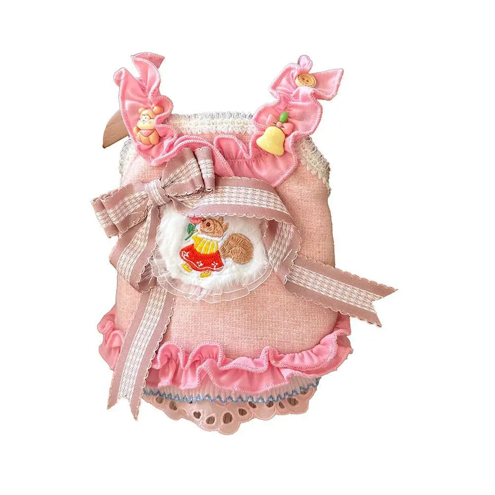 Chaleco con lazo bordado para perro Yorkshire – Otoño e invierno - imagen 4