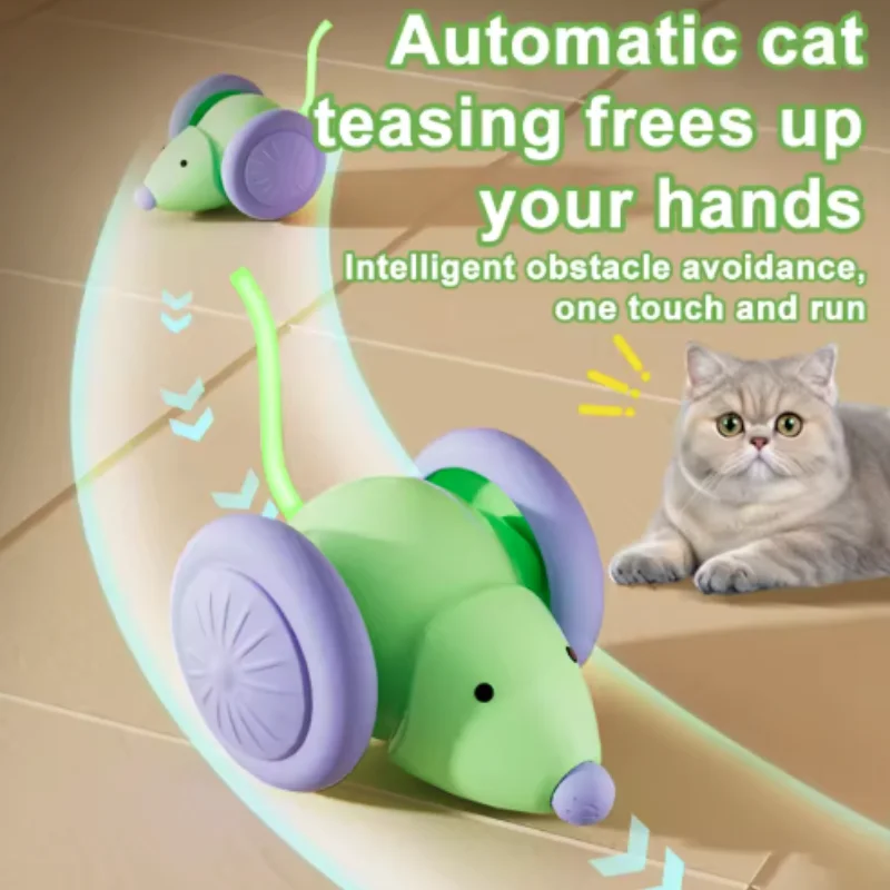 Juguete interactivo para gatos: ratón eléctrico recargable perfecto - imagen 5