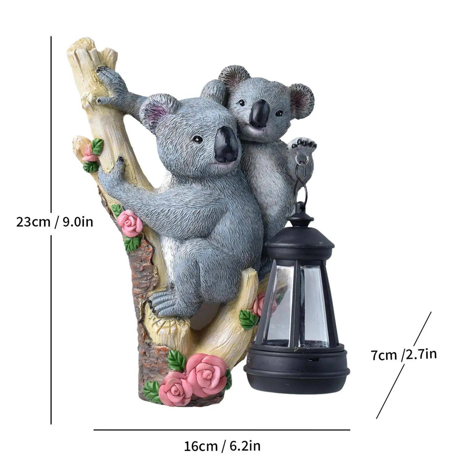 Solar Garden Statue Adorable Landscape Garden Craft Solar Powered Lawn Outdoor Decor