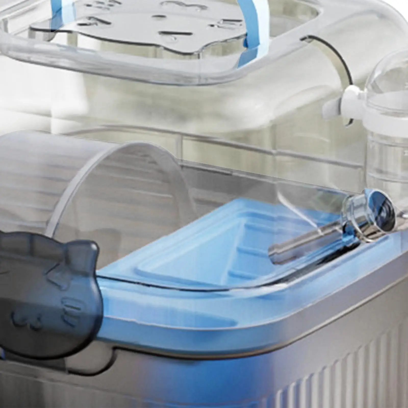 Hamster Cage Lightweight Villa Base with Water Bottle Hamster Carry Case for Outdoor Sports Holiday Vacation Traveling Hedgehog