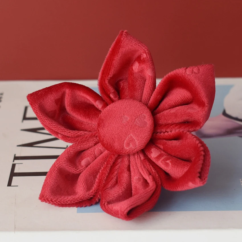 Collares de identificación personalizados con flores (rosa), logotipo grabado gratis para perros pequeños, medianos y grandes, franela American Cocker Spaniel 27 - imagen 2