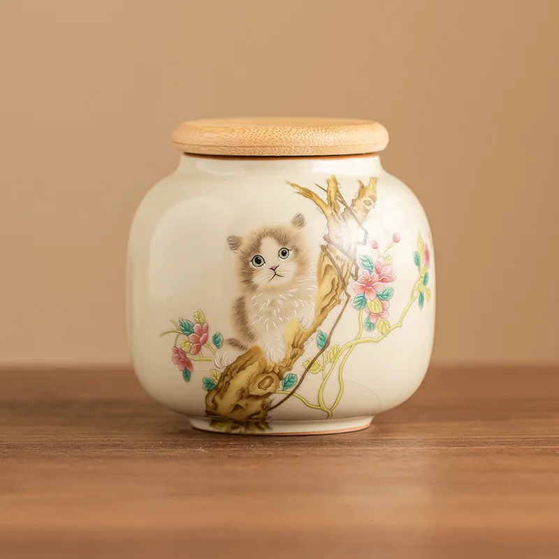 Urna de cerámica para mascotas, accesorios de urna para gatos y conejos, caja para cenizas para perros y gatos, recuerdo y funerario, cajas funerarias para cachorros, suministros para gatos - imagen 5